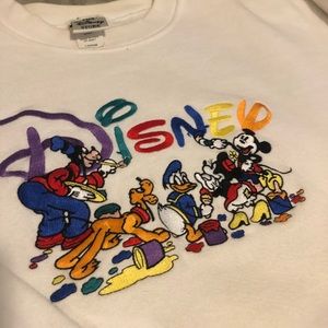 Vintage White Disney Store Crewneck